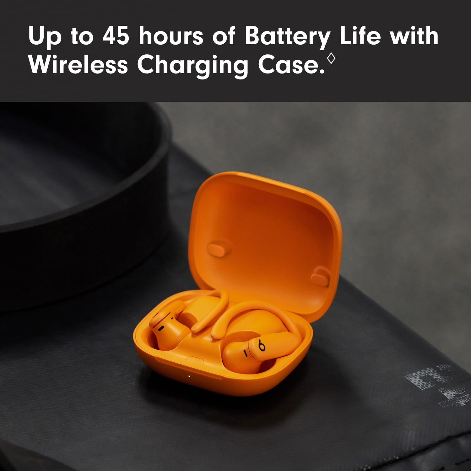 Beats Powerbeats Pro 2 - Wireless Noise Cancelling Workout Earbuds with Secure- Fit Earhooks, Up to 45-Hour Battery with Charging Case, Sweat & Water Resistant, Heart Rate Monitoring - Electric Orange