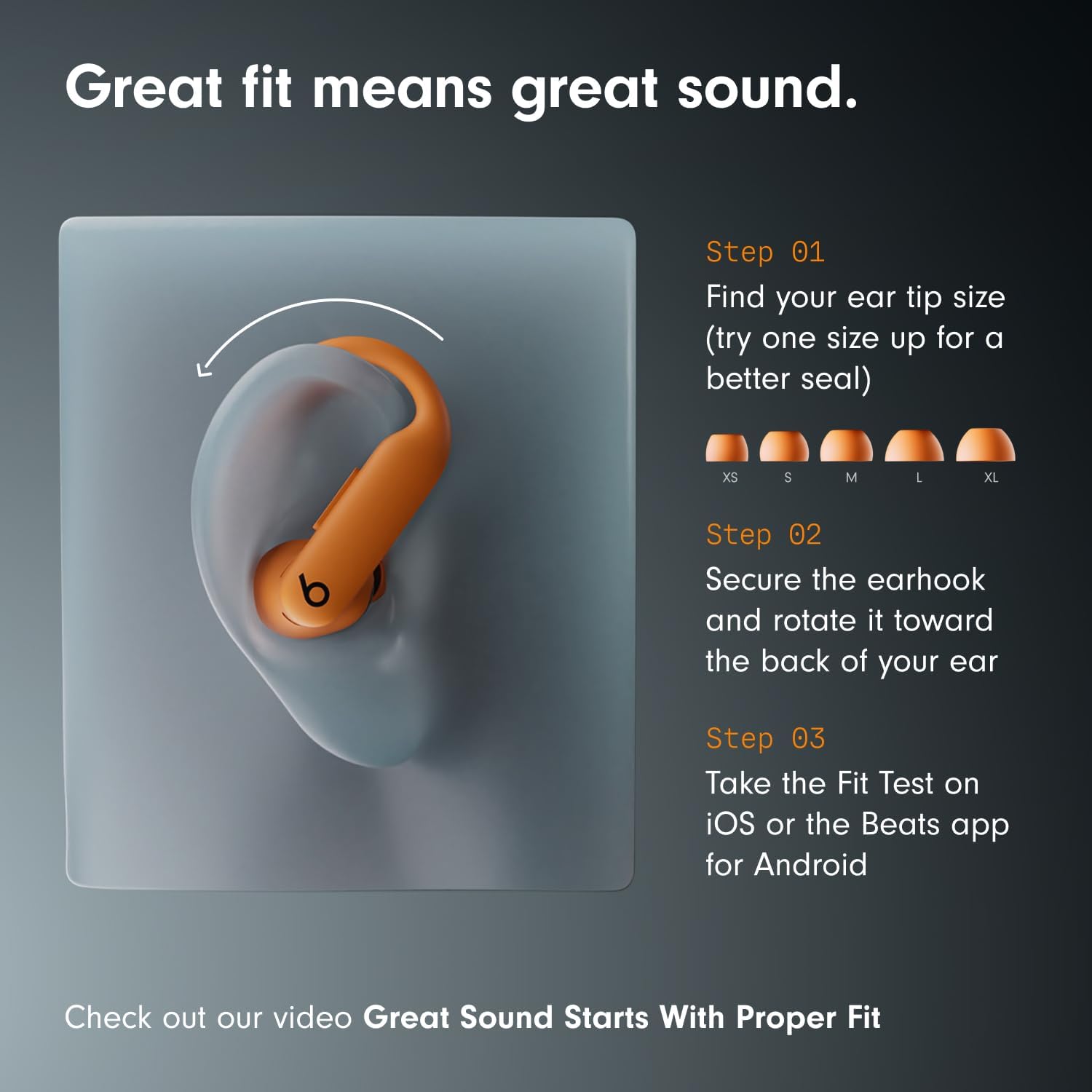 Beats Powerbeats Pro 2 - Wireless Noise Cancelling Workout Earbuds with Secure- Fit Earhooks, Up to 45-Hour Battery with Charging Case, Sweat & Water Resistant, Heart Rate Monitoring - Electric Orange